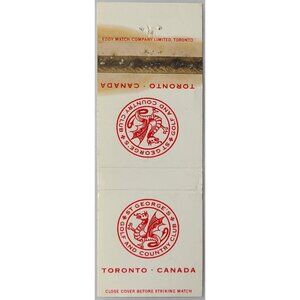 Vintage Matchbook Cover St George's Golf and Country Club Toronto Canada